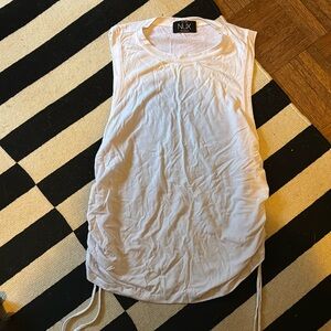 Nux gathered hem tank top
